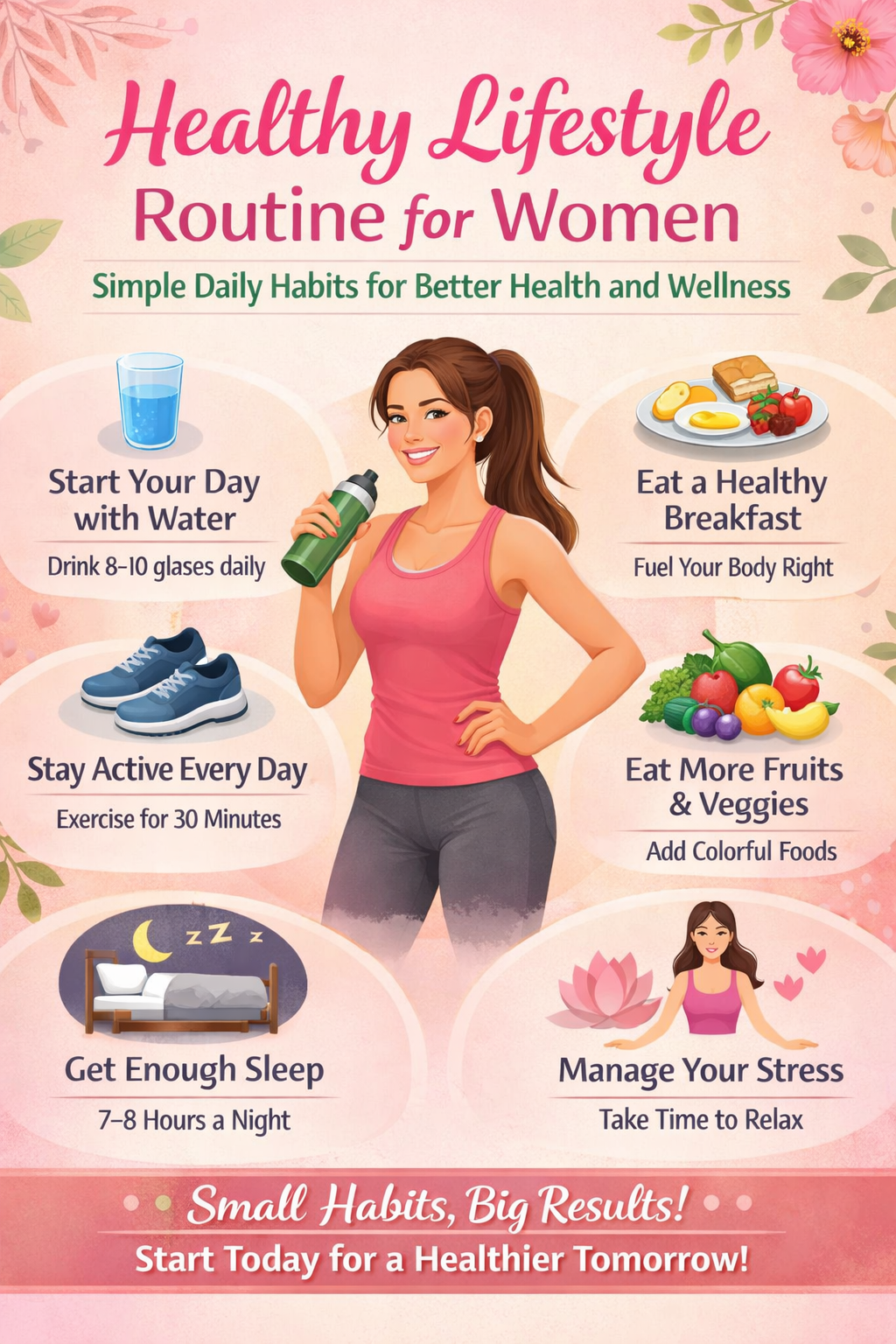 Healthy Lifestyle Routine for Women Simple Daily Habits for Better ...